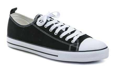 Sommerliche Herren-Schnürschuhe für Spaziergänge und Freizeit aus Textilmaterial.