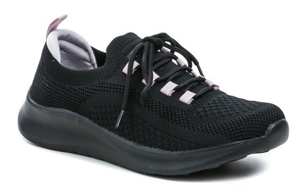 Leichte, sommerliche Schnürschuhe für Damen, geeignet zum Wandern und für die Freizeit, aus Textilmaterial gefertigt und mit einer Memory-Schaum-Einlegesohle.