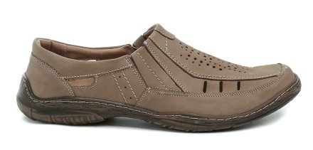 Herrenschuhe in Übergröße aus echtem Naturleder für den Sommer.