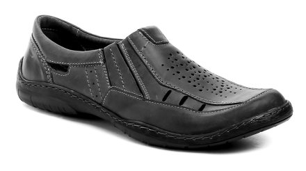 Herrenschuhe in Übergröße aus echtem Naturleder für den Sommer.