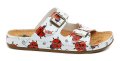 Medi Line S182-002 weiße medizinische Hausschuhe für Damen mit Marienkäfermotiv | ARNO-schuhe.de – Schuhe mit Tradition