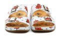 Medi Line S182-002 weiße medizinische Hausschuhe für Damen mit Marienkäfermotiv | ARNO-schuhe.de – Schuhe mit Tradition