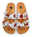 Medi Line S182-002 weiße medizinische Hausschuhe für Damen mit Marienkäfermotiv | ARNO-schuhe.de – Schuhe mit Tradition
