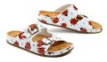 Medi Line S182-002 weiße medizinische Hausschuhe für Damen mit Marienkäfermotiv | ARNO-schuhe.de – Schuhe mit Tradition