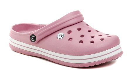 Sommerliche Freizeit-Slipper für Damen aus synthetischem Material.