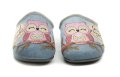 Medi Line 138-026 graue Damenpantoffeln mit Eulenmotiv | ARNO-schuhe.de – Schuhe mit Tradition