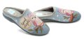 Medi Line 138-026 graue Damenpantoffeln mit Eulenmotiv | ARNO-schuhe.de – Schuhe mit Tradition