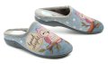Medi Line 138-026 graue Damenpantoffeln mit Eulenmotiv | ARNO-schuhe.de – Schuhe mit Tradition