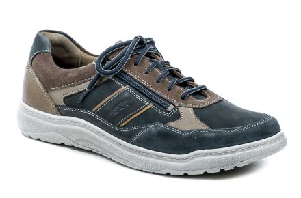 Ganzjahres-Wanderschuhe für Herren mit Schnürsenkeln und Reißverschluss. Josef Seibel-Schuhe sind aus Naturleder gefertigt.