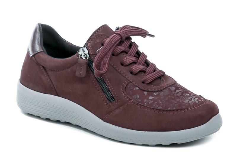 Comfortabel 951310-01 bordeauxrote Damen-Medizinschuhe Weite K | ARNO-schuhe.de – Schuhe mit Tradition