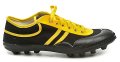 ARNO K01 schwarz-gelbe Herren-Fußballschuhe aus Gummi-Textil | ARNO-schuhe.de – Schuhe mit Tradition