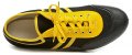 ARNO K01 schwarz-gelbe Herren-Fußballschuhe aus Gummi-Textil | ARNO-schuhe.de – Schuhe mit Tradition