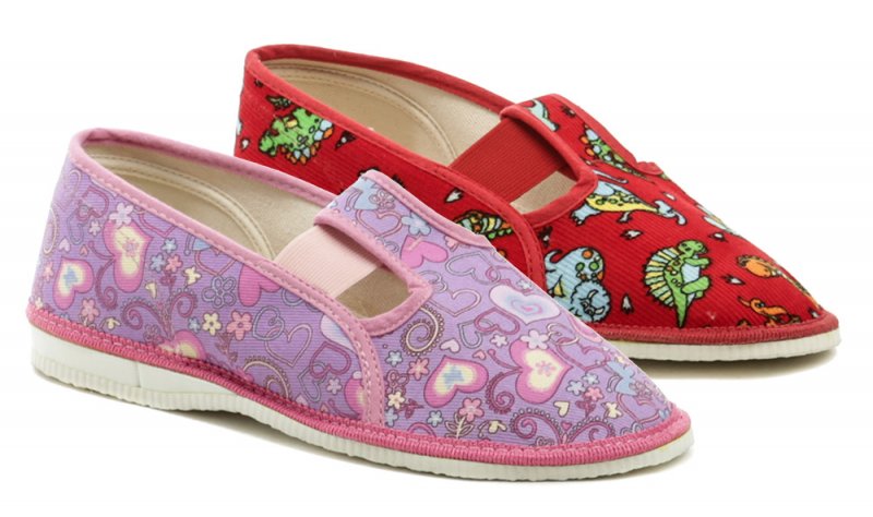 ARNO 555-3 bunte Hausschuhe für Mädchen | ARNO-schuhe.de – Schuhe mit Tradition