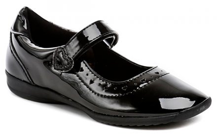 Ganzjährige Lauf- und Partyschuhe für Kinder mit Klettverschluss am Knöchelriemen, aus synthetischem Lackleder.