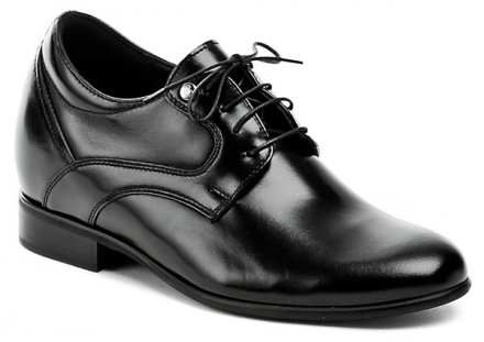 Ganzjährige Herrenschuhe mit verstecktem Absatz zum Schnüren, aus echtem Naturleder.