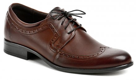 Ganzjahres-Schnürschuhe für Herren aus echtem Leder.