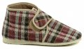 Pegres 1036 karierte Damenpantoffeln | ARNO-schuhe.de – Schuhe mit Tradition