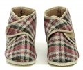 Pegres 1036 karierte Damenpantoffeln | ARNO-schuhe.de – Schuhe mit Tradition