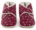 Pegres 1036 burgunderfarbene Damenpantoffeln | ARNO-schuhe.de – Schuhe mit Tradition