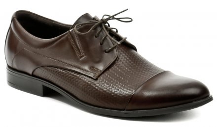 Ganzjährig tragbare Herren-Schnürschuhe aus echtem Naturleder.