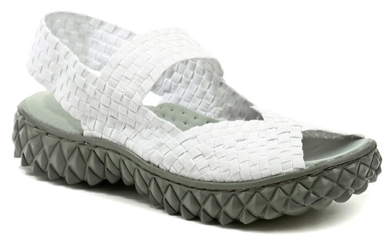 Rock Spring SOFIA weiße Damen-Gummisandalen | ARNO-schuhe.de – Schuhe mit Tradition