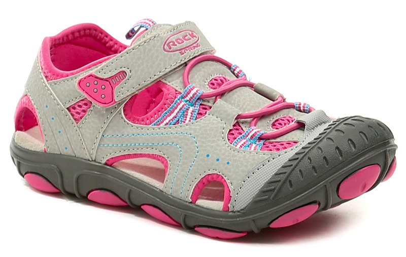 Rock Spring Grenada grau und rosa Kindersandalen | ARNO-schuhe.de – Schuhe mit Tradition