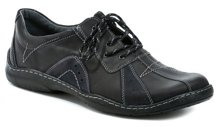 Übergroße Ganzjahres-Wanderschuhe für Herren aus Naturleder.