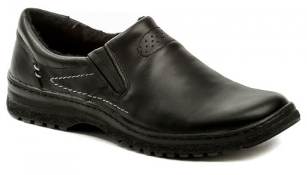 Herren-Winterwanderschuhe aus echtem Leder.