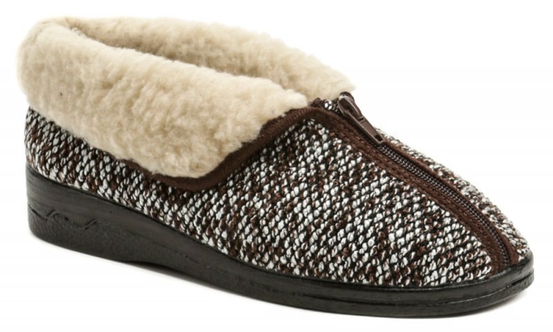 Rogallo 14677 braun Damen Winter Hausschuhe | ARNO-schuhe.de – Schuhe mit Tradition
