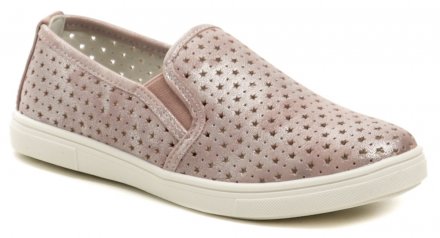 Kinderschuhe für den Sommer, hergestellt aus einer Kombination von Kunstleder und Naturleder.