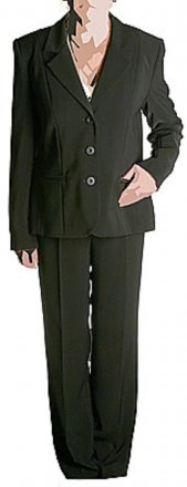 Eleganter zweiteiliger Hosenanzug, bestehend aus Hose und Jacke.