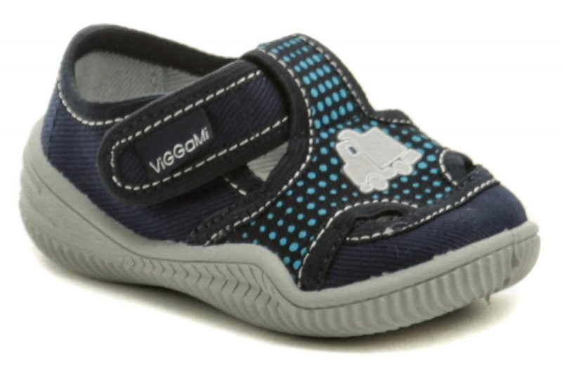 Vi-GGa-Mi blau Kinder Segeltuch Hausschuhe ADAS | ARNO-schuhe.de – Schuhe mit Tradition
