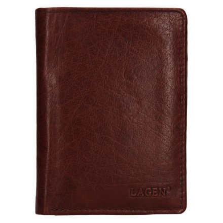 Herrenbrieftasche aus echtem Naturleder. Abmessungen der Brieftasche: 12,5 x 9,5 cm.