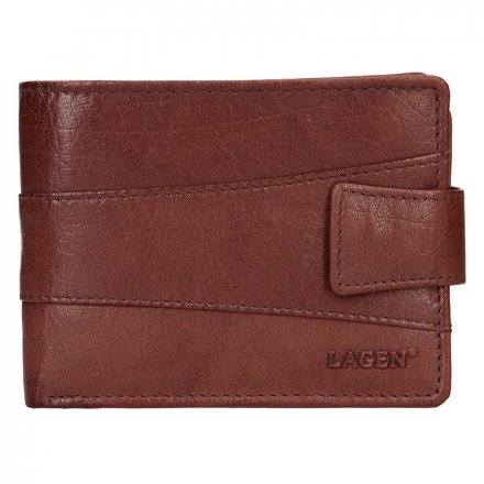 Herrenbrieftasche aus echtem Naturleder. Maße des Portemonnaies: 12 cm x 9,5 cm. Lagen Exclusive Class Kollektion