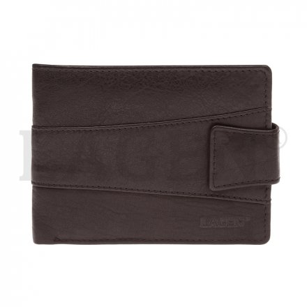 Herrenbrieftasche aus echtem Naturleder. Maße des Portemonnaies: 12,5 cm x 9,5 cm. Lagen Exclusive Class Kollektion