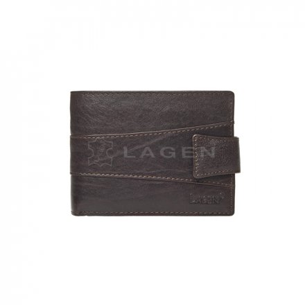 Herrenbrieftasche aus echtem Naturleder. Maße des Portemonnaies: 12 cm x 9,5 cm. Lagen Exclusive Class Kollektion