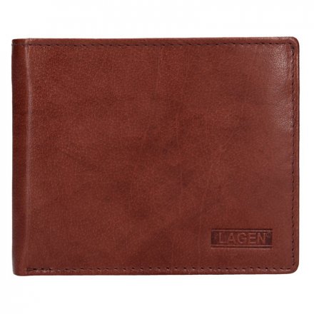 Herrenbrieftasche aus echtem Naturleder. Abmessungen der Brieftasche: 12 cm x 10 cm. Lagen Exclusive Class Kollektion.