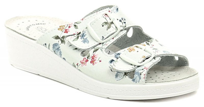 Medi Line 703 florale medizinische Damenpantoffeln | ARNO-schuhe.de – Schuhe mit Tradition