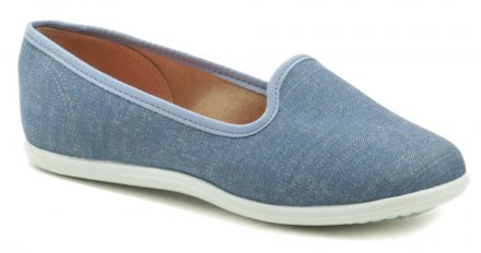 Molekinha 2015-1301 blaue Mädchen Ballerinas Sommerliche Wander- und Freizeitschuhe für Kinder, aus Textilmaterial mit weicher Textilinnensohle.