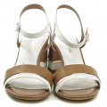 Tamaris 1-28033-24 weiß braun Damen Sandalen | ARNO-schuhe.de – Schuhe mit Tradition