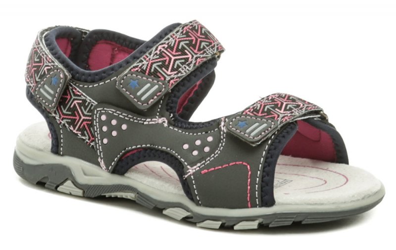 Wojtylko 3S2720 grau und rosa Mädchen Sandalen | ARNO-schuhe.de – Schuhe mit Tradition