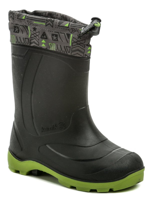 KAMIK SNOBUSTER2 schwarz und grün isolierte Stiefel | ARNO-schuhe.de – Schuhe mit Tradition