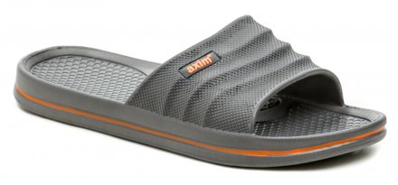 Sommerliche Freizeitschuhe zum Hineinschlüpfen in den Strand, aus synthetischem Material.