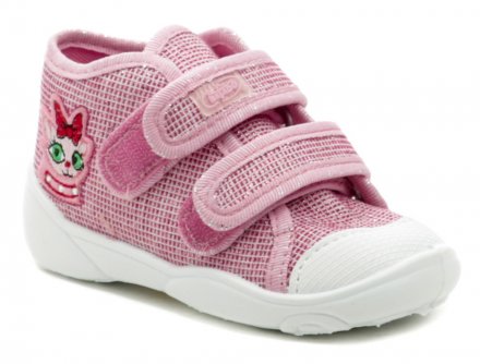 Ganzjährige Kinder-Freizeit-Wanderstiefel mit Klettverschluss, aus Textilmaterial.