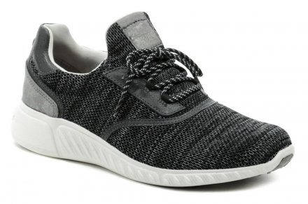 Ganzjahres-Wanderschuhe für Herren mit Schnürsenkeln aus einer Kombination aus Textil und Synthetik.