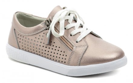 Kinder-Sommer-Wanderschuhe mit Schnürsenkeln und Reißverschluss, aus echtem Leder.