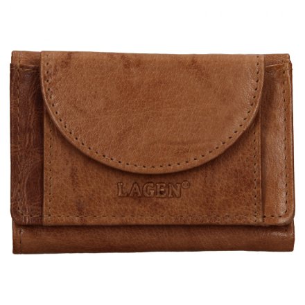 Unisex-Geldbörse aus echtem Naturleder. Maße des Portemonnaies: 10 cm x 7 cm. Lagen Exclusive Class Kollektion.