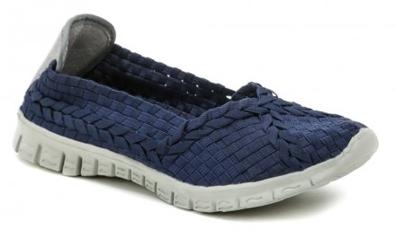 Die originellen Damen-Sommer-Wander- und Freizeit-Gummischuhe Rock Spring aus Textilmaterial, das aus Gummibändern hergestellt ist.