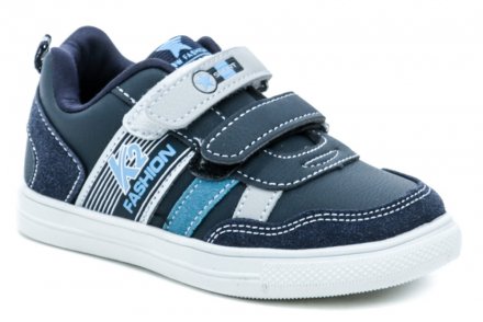 Ganzjahres-Wanderschuhe für Kinder mit Klettverschluss, aus einer Kombination von Textil und Synthetikmaterial.