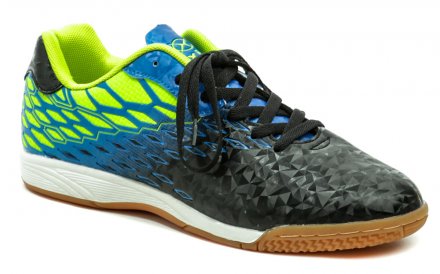 Ganzjahres-Sporthallenschuhe mit Schnürsenkeln aus Synthetikmaterial.